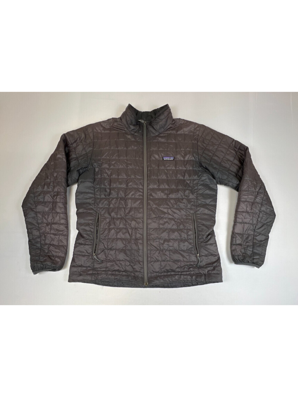 Patagonia Men's L Brown Micro Puff Full Zip Insulated Jacket Lightweight